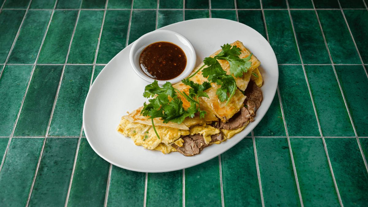 Egg Pancake with Braised Beef menu item