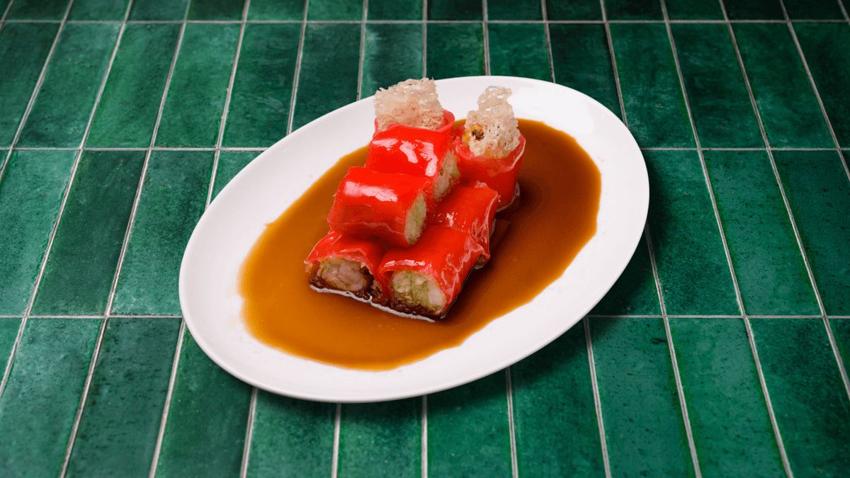 Crispy Shrimp Red Rice Roll menu item
